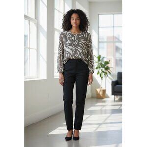 PLEIONE Women's Pattern Blouse MEDIUM